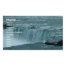 Waterfall Background Business Card Template