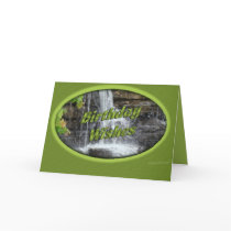 Waterfall Bday-customize Greeting Card