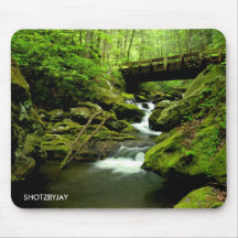 Waterfall & Bridge Mouse Mat