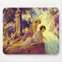 Waterfall - by Maxfield Parrish