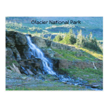 Waterfall Glacier National Park Post Cards