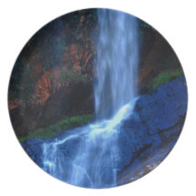 Waterfall Haven Party Plate