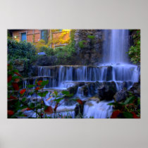 Waterfall in Genova Italy
