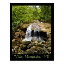 Waterfall in the White Mountains Post Cards