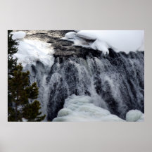 Waterfall in Yellowstone Poster