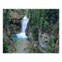 Waterfall on Falls Creek in Lewis and Clark Art Photo