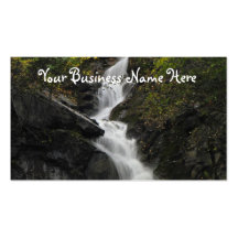 Waterfall on the Rocks Business Card Template