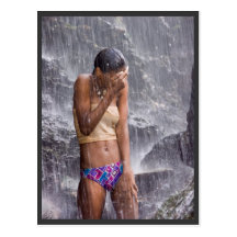 waterfall rush postcard
