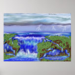 Waterfall Storm posters