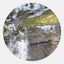 waterfall wear round stickers