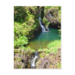 Waterfalls along the Road to Hana, Maui, Hawaii Post Cards