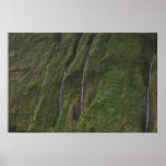 waterfalls na pali coast kauai hawaii posters