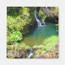 Waterfalls on the Road to Hana, Maui, Hawaii Refrigerator Magnets