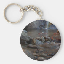 Waterfalls Streams Rocks Key Chain