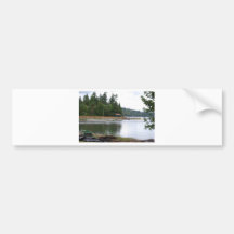 Waterfront cabin bumper sticker
