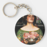 Waterhouse Gather Ye Rosebuds Key Chain