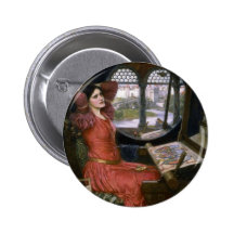Waterhouse's Lady of Shalott Buttons