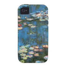 Waterlilies by Claude Monet, Vintage Impressionism Case-Mate iPhone 4 Cover
