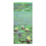 Waterlilies by Monet, Vintage Floral Impressionism Rack Card Template