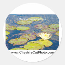 Waterlilies Mission Santa Barbara CA Products Stickers