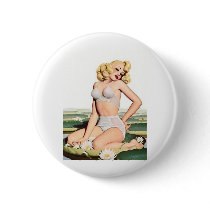 Waterlily Pinback Buttons
