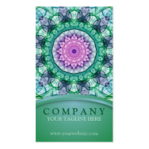 WaterLily Mandala Business Card