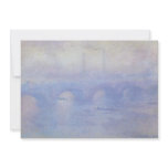 Waterloo Bridge, Effect of Mist by Claude Monet invitations
