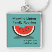 Watermelon Custom Family Reunion Souvenir Keyring Key Chain
