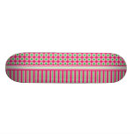 Watermelon Dots & Stripes Skate Board Deck