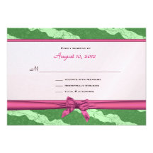Watermelon Fancy Bat Mitzvah Response Card Invites