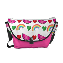 Watermelon messenger bag