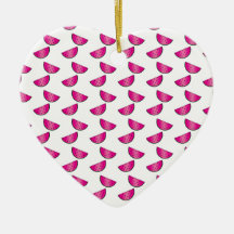 Watermelon pattern christmas ornaments