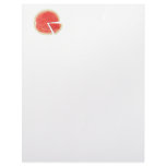 Watermelon pie chart custom letterhead