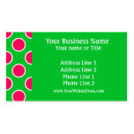 Watermelon Polka Dots Business Cards