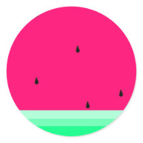 Watermelon Round Stickers