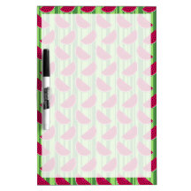 Watermelon Wedges Pattern Dry-Erase Board