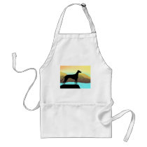 Waterside Greyhound Dog Landscape Apron