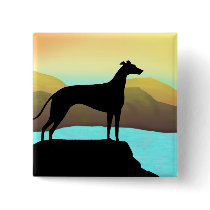 Waterside Greyhound Dog Landscape