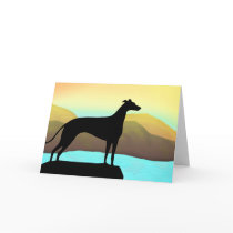 Waterside Greyhound Dog Landscape