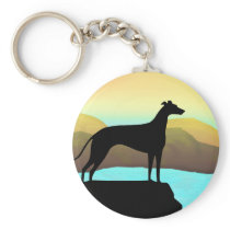 Waterside Greyhound Dog Landscape