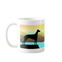 Waterside Greyhound Dog Landscape Mug