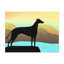 Waterside Greyhound Dog Landscape