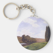 Waterside painting keychain