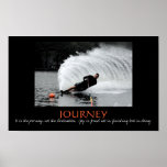 Waterski -  It is the journey, not... - Customized Poster