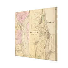 Waterville, Kennebec County Gallery Wrap Canvas