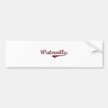 Waterville Minnesota Classic Design Bumper Sticker