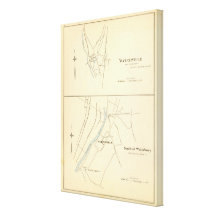 Waterville, S of Waterbury Stretched Canvas Print