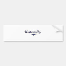 Waterville Washington Classic Design Bumper Stickers