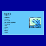 WAVE 803 BLUES OCEAN SURFING SURF CRASHING SPORTS business cards