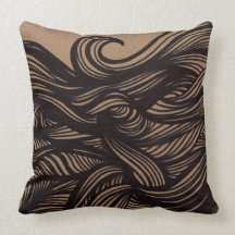 Wave (black) pillows